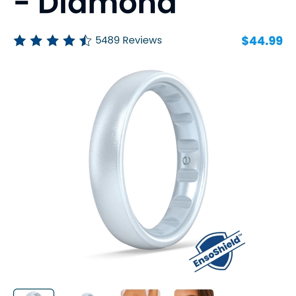 Enso Elements Diamond Silicone Ring - image 1